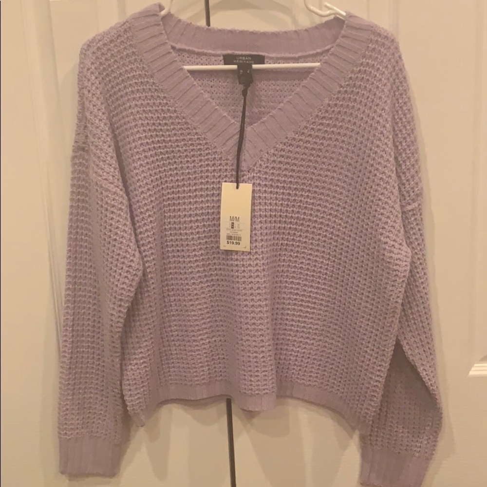 lilac oversized sweater